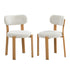 2x Dining Chair Upholstery Chairs Natural & Beige
