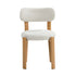 2x Dining Chair Upholstery Chairs Natural & Beige