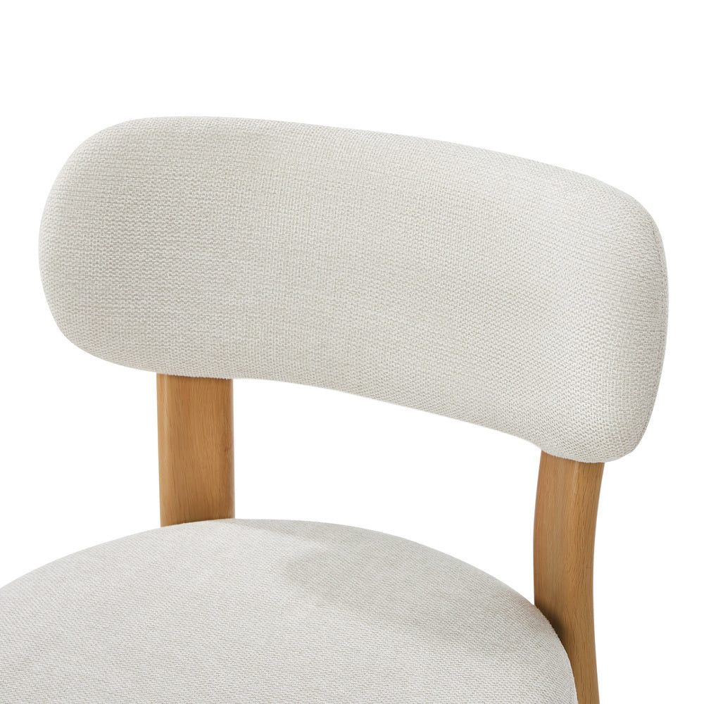 2x Dining Chair Upholstery Chairs Natural & Beige
