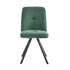 2x Dining Chair Kitchen Seat Linen Fabric Accent Chair Green