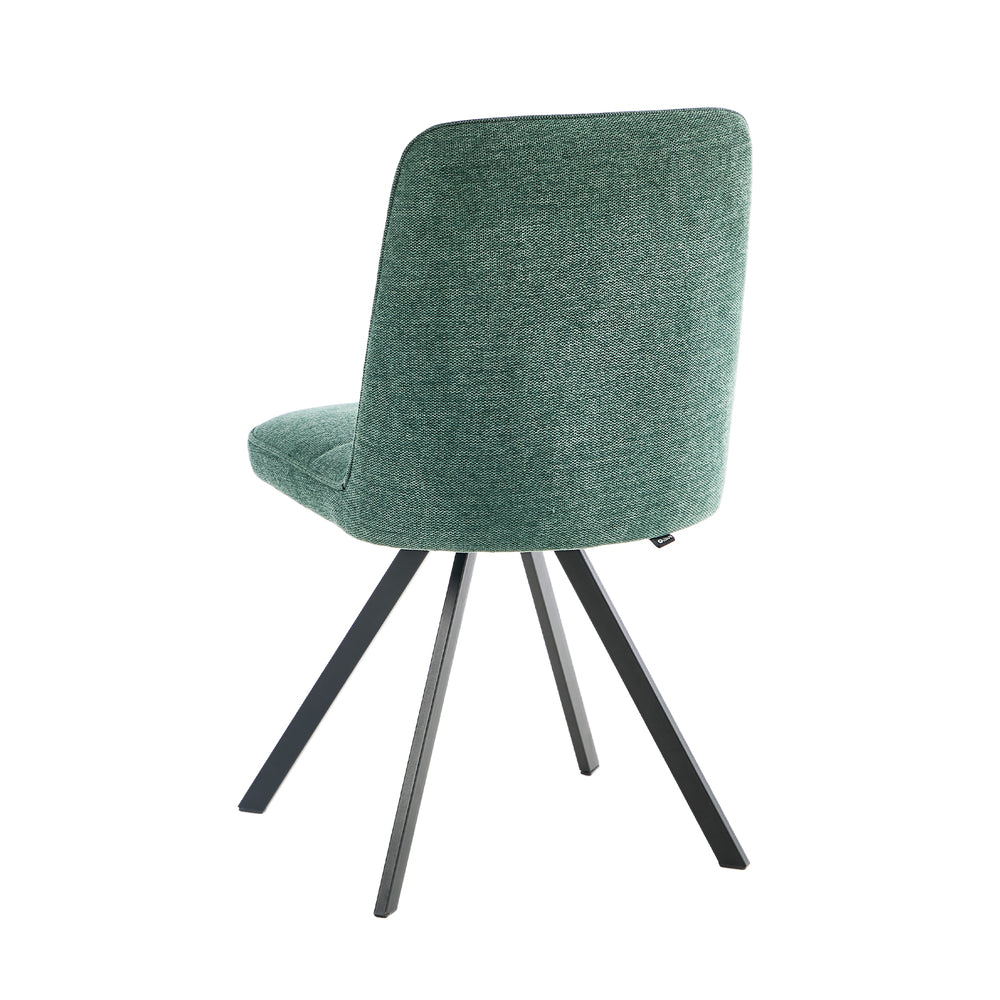 6x Dining Chair Kitchen Seat Linen Fabric Accent Chair Green
