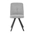 6x Dining Chair Kitchen Seat Linen Fabric Accent Chair Grey
