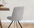 6x Dining Chair Kitchen Seat Linen Fabric Accent Chair Grey