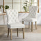Velert Dining Chair with French Tufted X2 Beige