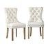 4x Velvet Dining Chairs French Provincial Tufted Beige