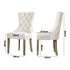 8x Velvet Dining Chairs French Provincial Tufted Beige