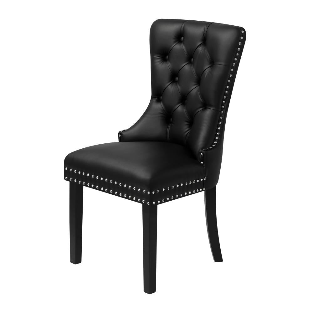 Velert Dining Chair with French Tufted X2 Black