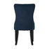 Velvet Dining Chairs with Tufted Back & Rubberwood Legs – Blue (8‑Pack)