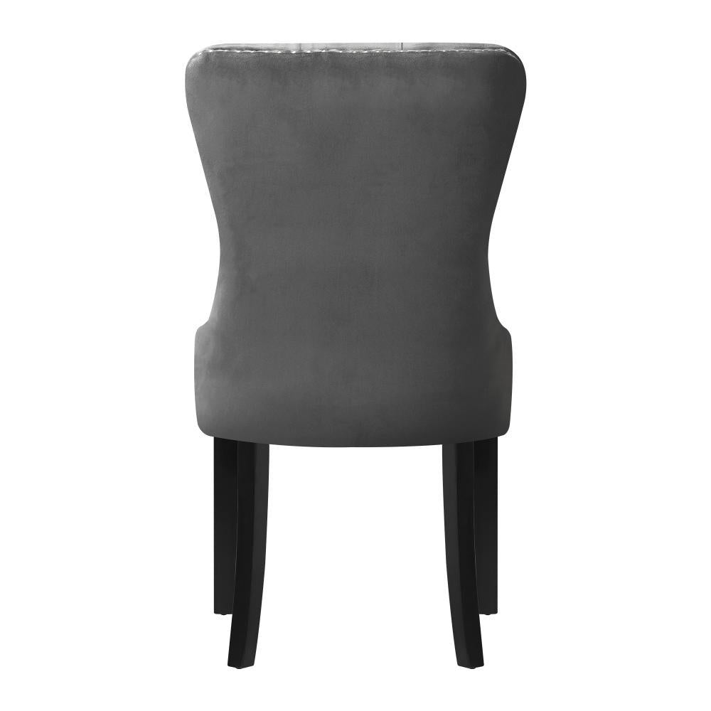 Velert Dining Chair with French Tufted X2 Grey