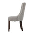 2x Velvet Dining Chairs Upholstered French Tufted Light Grey