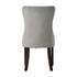 Velvet Dining Chairs with Tufted Back & Rubberwood Legs – Light Grey (6-Pack)