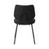 Oikiture 2x Dining Chair Vintage Retro Polyester Dark Grey