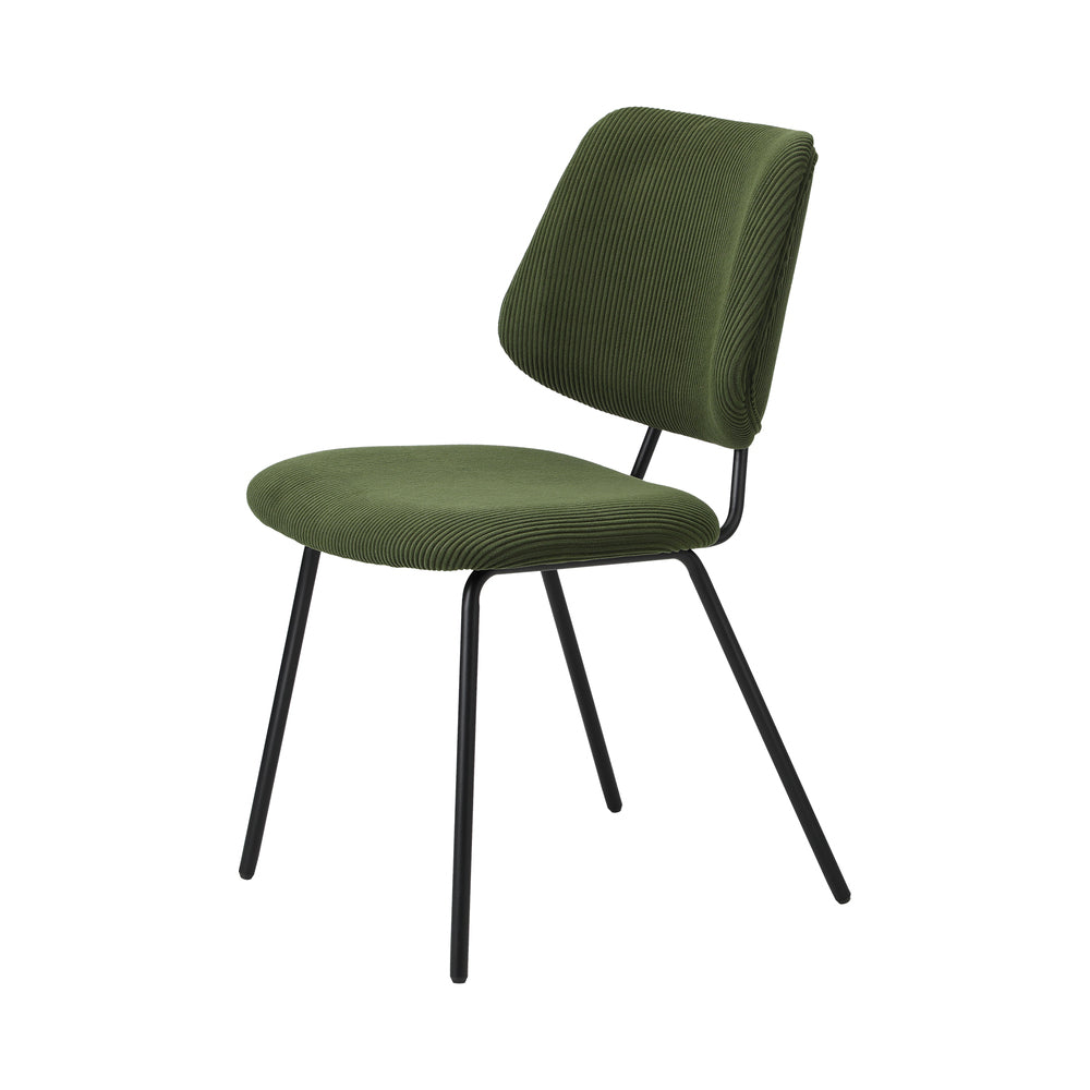 Oikiture 2x Dining Chair Vintage Retro Polyester Green