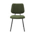 6x Dining Chair Vintage Retro Polyester Padded Green