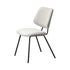 Oikiture 2x Dining Chair Vintage Retro Polyester White