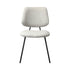 Oikiture 4x Dining Chair Vintage Retro Polyester Padded White