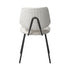 Oikiture 6x Dining Chair Vintage Retro Polyester Padded White