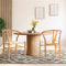 Set of 2 Wooden Wishbone Dining Chairs Rope Seat Beech Wood Beige Chairs