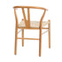 Oikiture Set of 6 Wooden Dining Chair Wishbone Shaped Chair