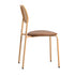 4PCS Dining Chair Rattan Furniture PU Leather Brown