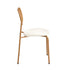 4PCS Dining Chair Rattan Furniture Sherpa White