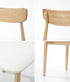 2x Dining Chairs PU Leather Solid Wood Cafe Lounge Beige