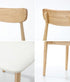 4x Dining Chairs PU Leather Solid Wood Beige