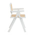 6x Dining Chairs PE Rattan Chair Bamboo Frame White