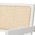 6x Dining Chairs PE Rattan Chair Bamboo Frame White