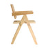 6x Wooden Dining Chairs Rattan Natural