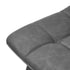 Oikiture 4x Dining Chairs PU Leather Padded Seat Retro Grey