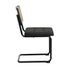 Oikiture 6x Rattan Dining Chair Cesca Replica Cantilever PU Leather