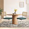 2x Rattan Dining Chairs, Cesca Replica Style, Green Velvet Seat Chair Set
