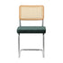 6x Rattan Dining Chair Cesca Replica Cantilever Velvet