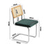 6x Rattan Dining Chair Cesca Replica Cantilever Velvet