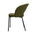 Oikiture 8x Armchair Dining Chair Sherpa Green&Black