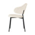 4x Dining Chairs Tub Sherpa White&Black