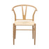Oikiture 6x Dining Chair Metal Hans Wegner Chairs Wishbone Beige