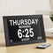 10" Digital Day Clock Alarm Calendar Dementia Date Week Desk Clocks Black