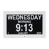 10" Digital Day Clock Alarm Calendar Dementia Date Week Desk Clocks White