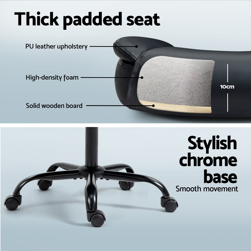 Artiss Computer Desk Executive Office Chairs Sets Black