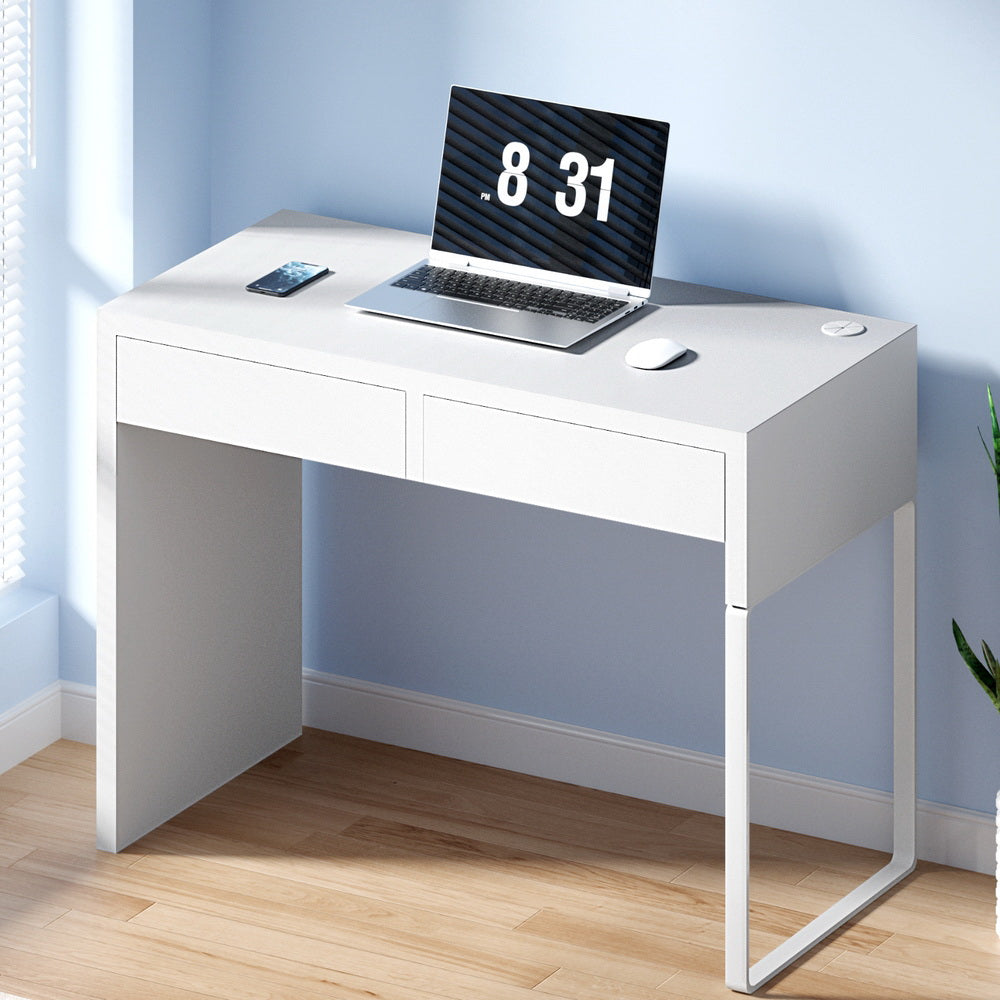 Artiss Computer Desk Drawer White