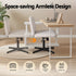 Artiss Office Desk & Chair Set 140cm Computer Desk with Rotatable Bookshelf & Criss Cross Office Chair Armless Swivel Chair, Home Office Study Workstation Furniture