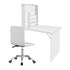 Artiss Computer Desk Office Chair Set PU Leather Wall Mount Foldable Table White