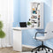 Artiss Foldable Computer Desk Wall Mounted Bookshelf Study Table White