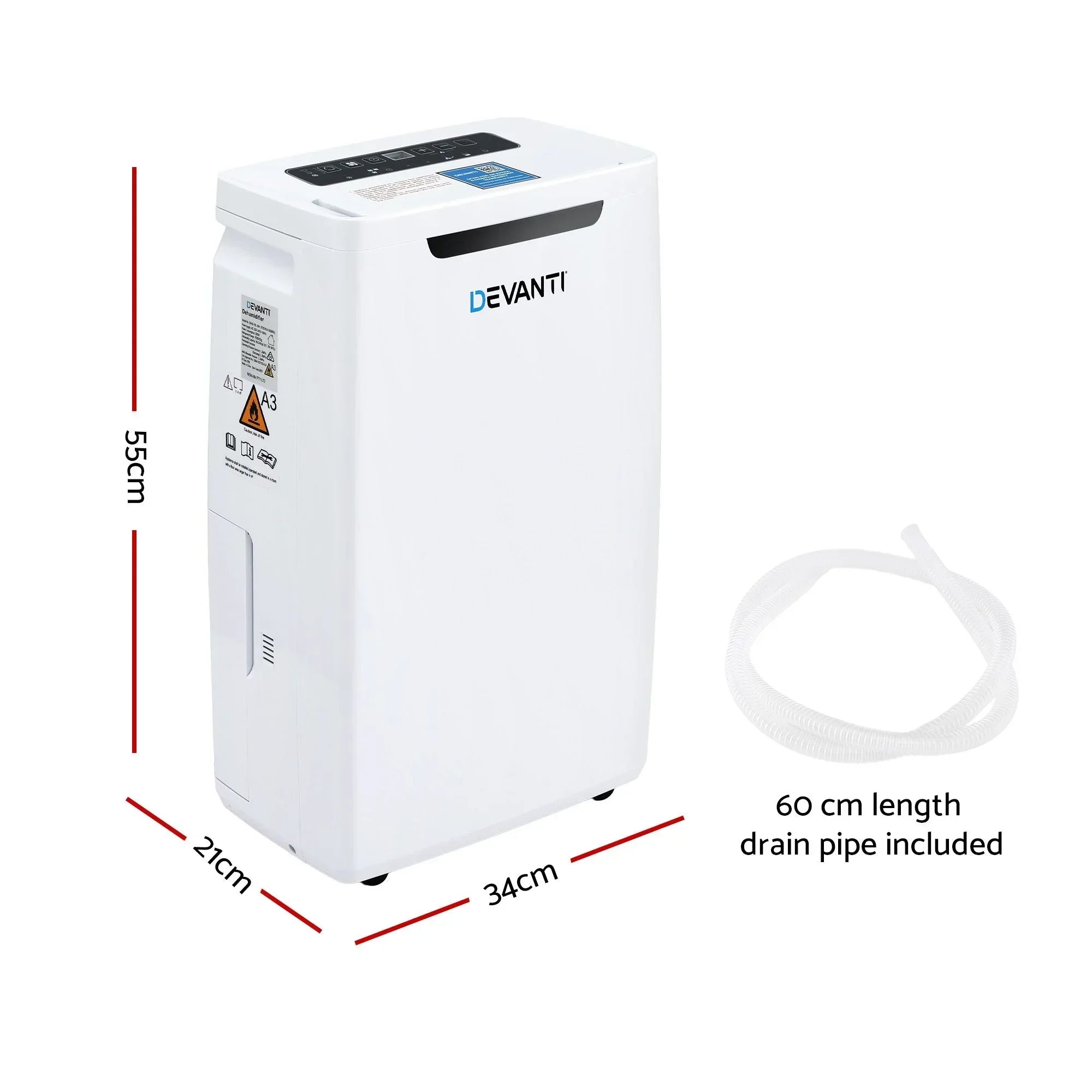 16L Dehumidifier Portable Air Dryer Moisture Absorber 5.5L Water Tank Home