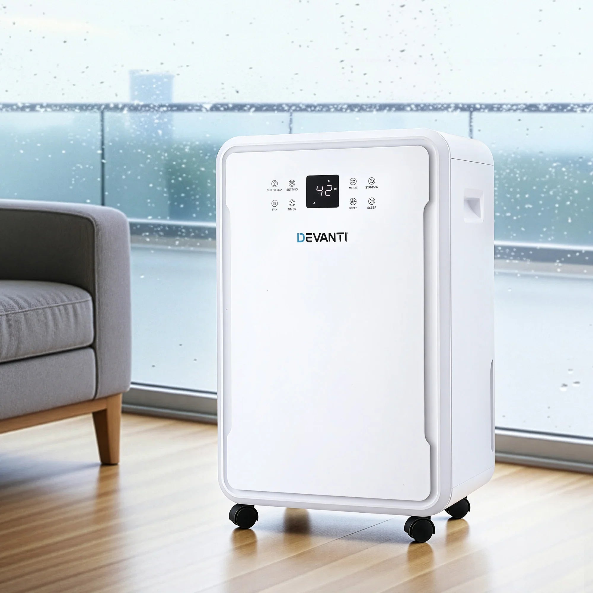 50L/Day Dehumidifier Home Air Dryer Mould Moisture 8.5L Tank