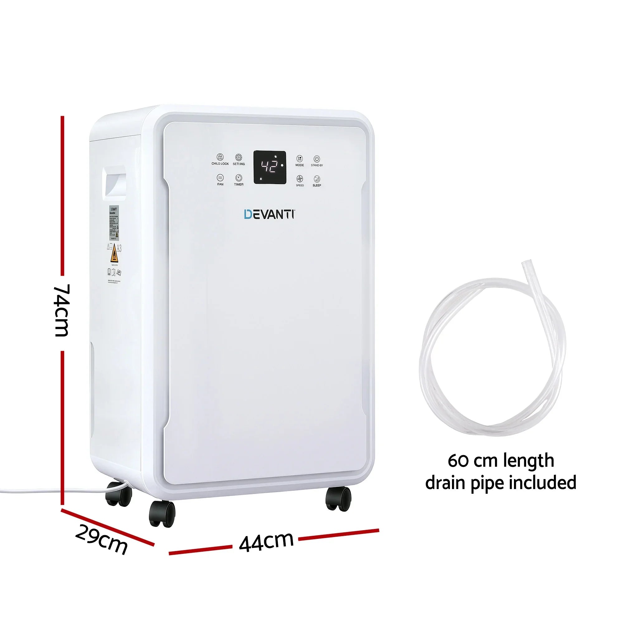 50L/Day Dehumidifier Home Air Dryer Mould Moisture 8.5L Tank
