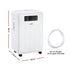 Dehumidifier – 70L/Day, 8.5L Tank, Carbon Filter, Drain Hose, White