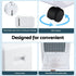 Dehumidifier – 70L/Day, 8.5L Tank, Carbon Filter, Drain Hose, White